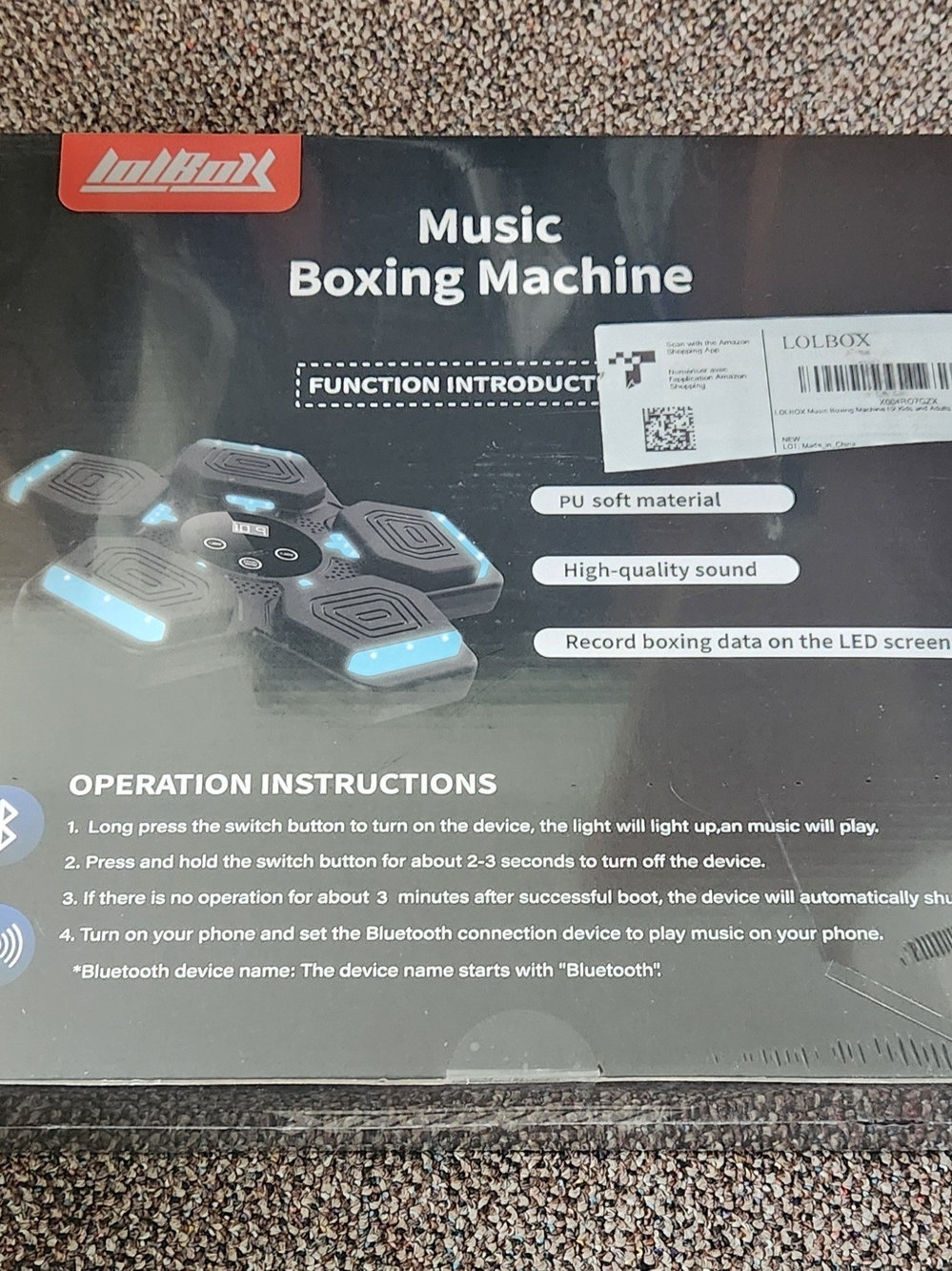 Music Boxing Machine - Black - Picture 2 of 2